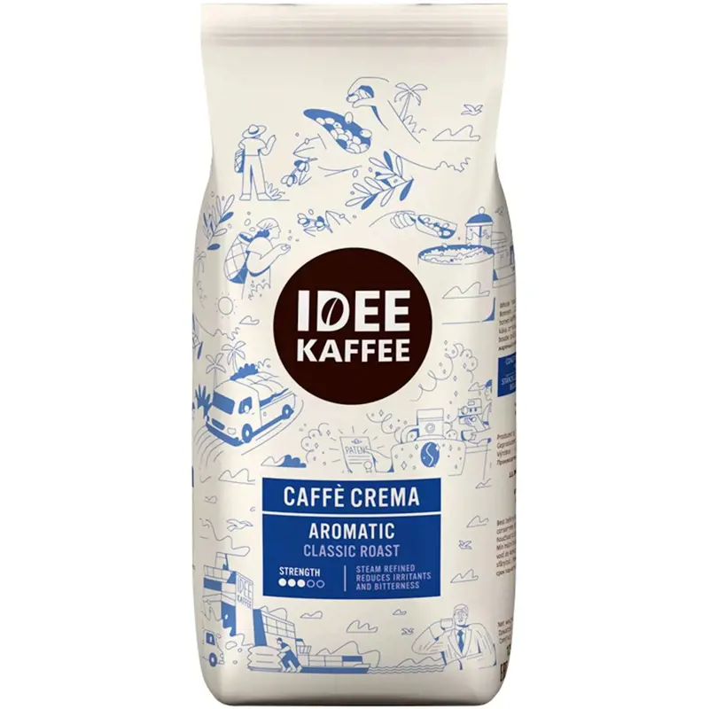 Idee caffe crema bohnen 1kg Idee Crema Kaffeebohnen 1000 g – Bild 1
