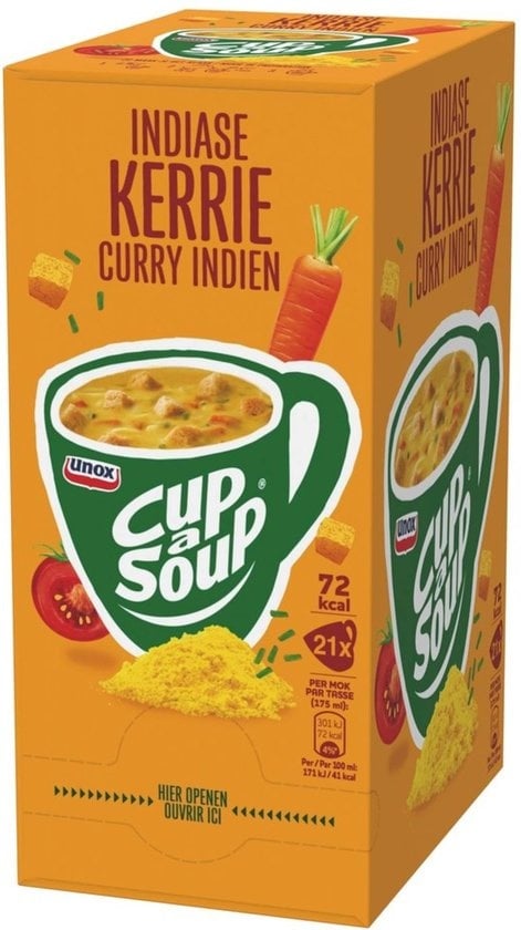 Unox Cup-a-soup Indisches Curry Unox Cup-a-soup Indisches Curry 21 Stück – Bild 1