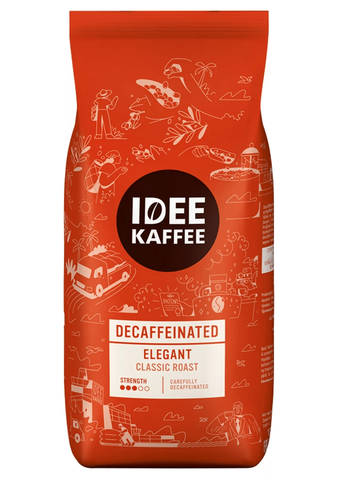 IDEE Elegant Entkoffeiniert Bohnen 1kg IDEE Elegant Entkoffeiniert Bohnen 1kg – Bild 1