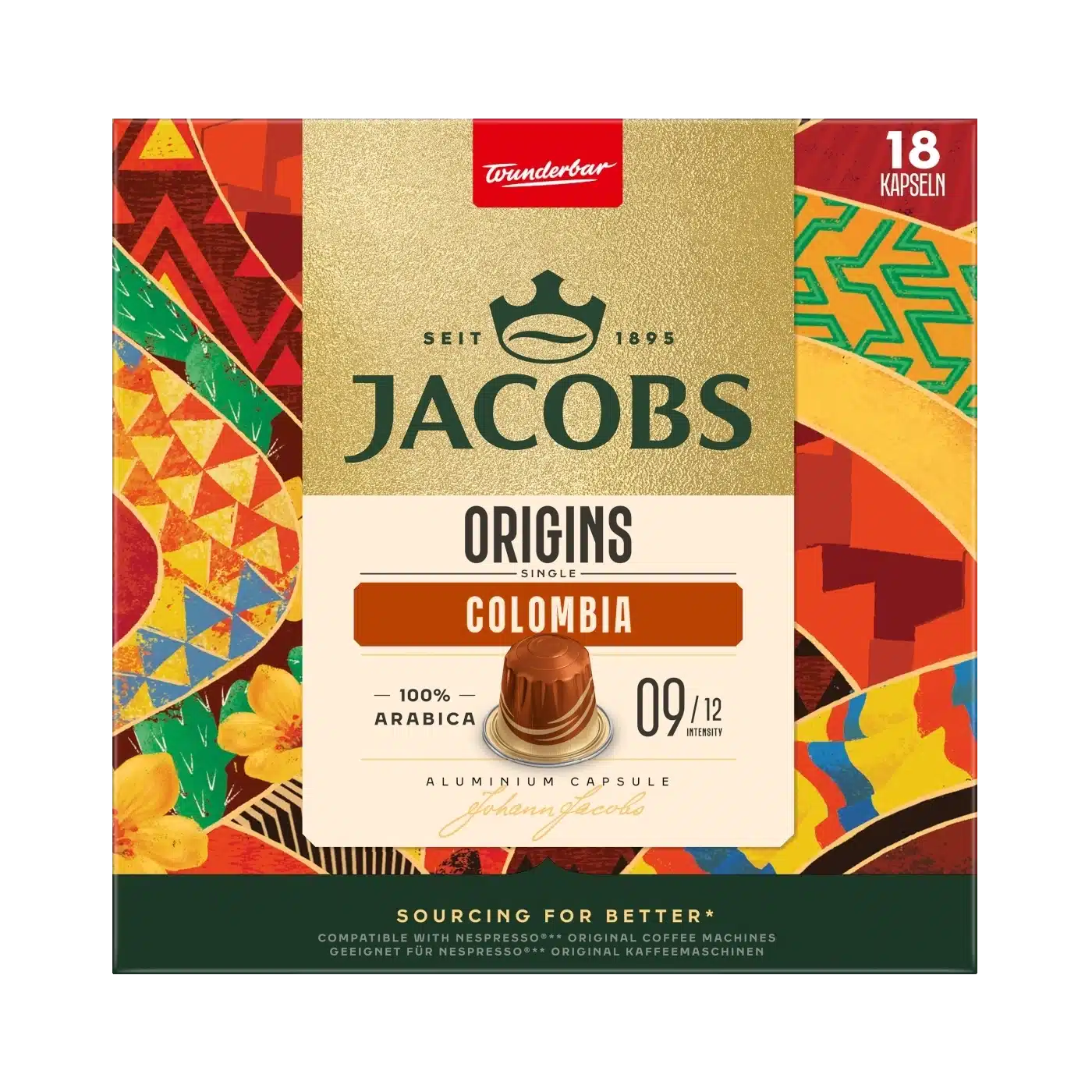 jacobs-jacobs-origin-colombia-nespresso-compatible Jacobs Origin Colombia Nespresso-kompatible Kapseln – 10 Stück – Bild 1