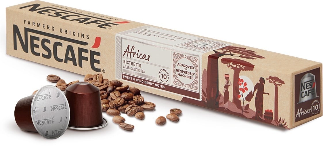 Nescafé Farmers Origin Africas Schachtel 10 Kapseln Nescafé Farmers Origin Africas Schachtel 10 Kapseln – Bild 1