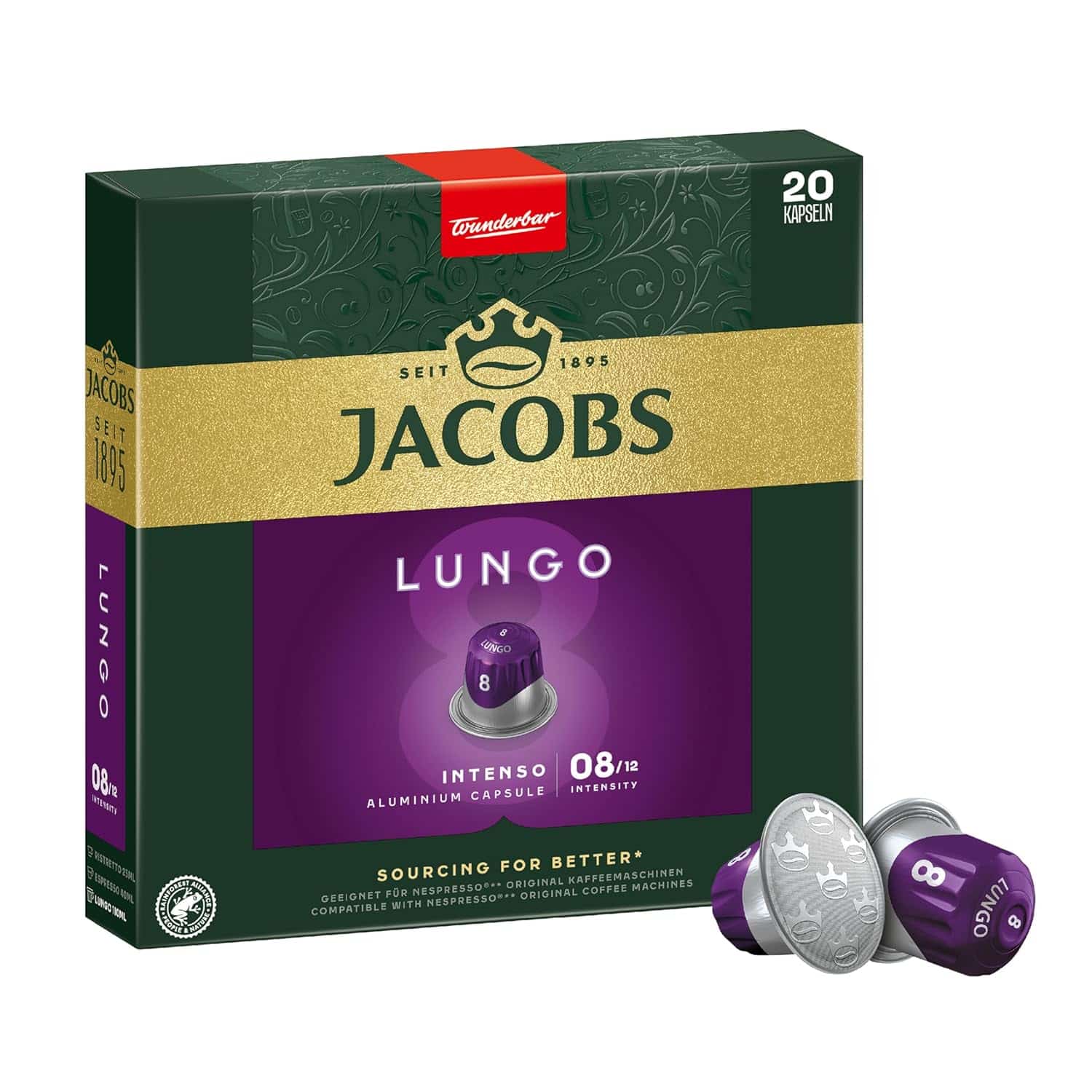 Jacobs NCC lungo intenso 20 alu-kaps 104 gr Jacobs Lungo Intenso Kapseln