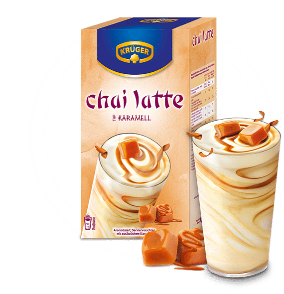 Kruger karamel 250g KRÜGER Chai Latte Karamell 10 Beutel – Bild 1